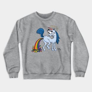 Unicorn Pooping Rainbow Crewneck Sweatshirt